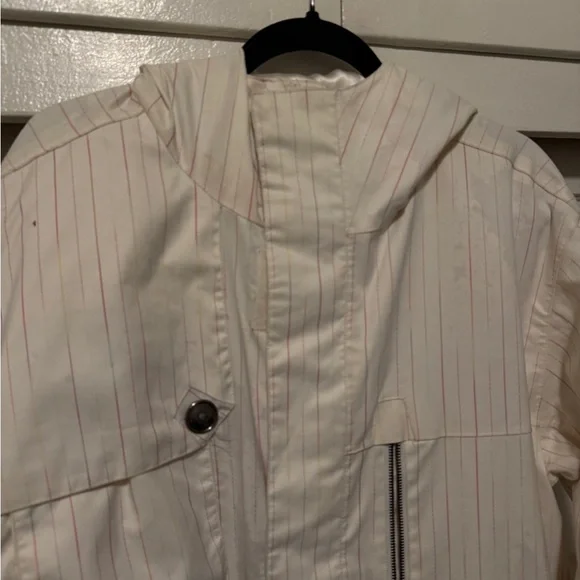 Burton Men's Cream Raincoat with Hood - Picture 2 of 9